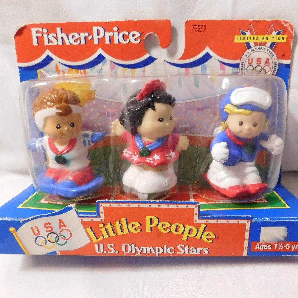 FISHER PRICE LITTLE PEOPLE USA OLYMPIC TEAM Olympic Stars 1997 LIMITED EDITION